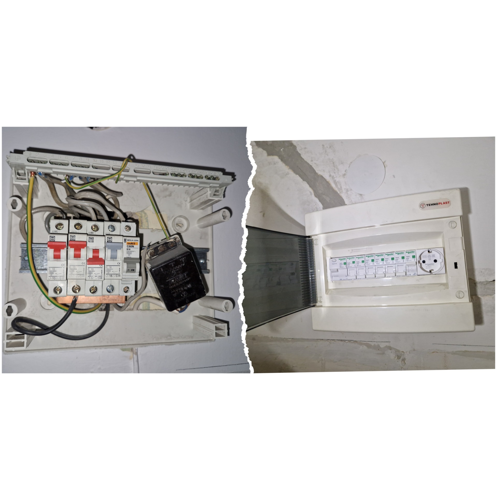 Lakáselosztó korszerűsitve.