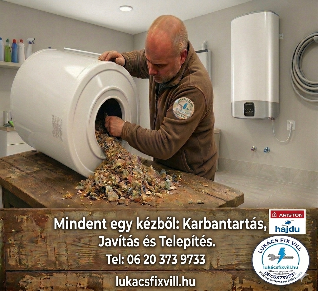 Ne várja meg, amíg a vízkő átveszi az irányítást! Hosszabbítsa meg bojlere élettartamát és spóroljon a villanyszámlán profi karbantartással. Keressen bizalommal! 📞 Hívjon most: 06 20 373 9733