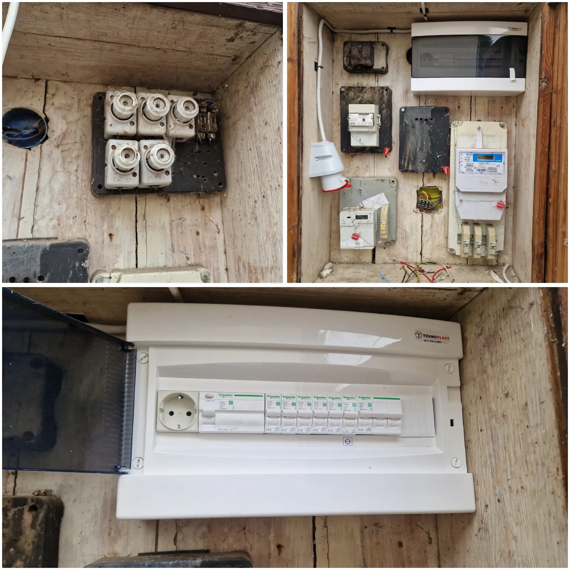 Elosztószekrény csere